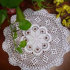 2Pcs 40cm White Vintage Hand