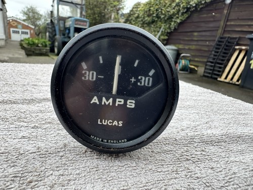 Lucas amps gauge ammeter - lucas,