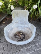 Vintage weathered salvaged galvanised hip bath Drilled Planter
