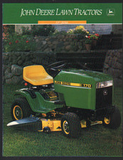 1989 John Deere "100 Series" Lawn Tractors Brochure Leaflet