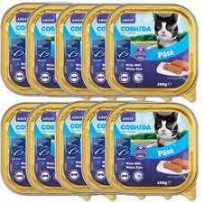 10 x Coshida Super Premium Cat Food With MSC  White Fish 100g