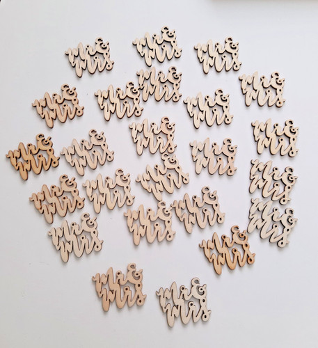 25pcs mrs wooden table - mr,