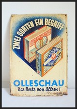 OLLESCHAU ZIGARETTEN PAPIER OLD CIGARETTE SIGN ANTIQUE AUSTRIA CONSTRUCTIVISM