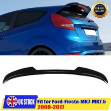 Free Rear Spoiler Extension Lip Black For Ford Fiesta Mk7 7.5 ST Zetec S 08-2017