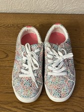 Lands End Ladies Flowered Trainers Size 5