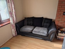 DFS Black Grey Sofa Bed 2