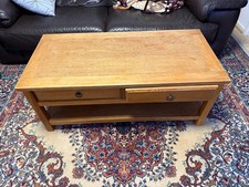 Large Solid Oak Coffee Table