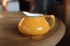 Mustard Yellow Crown Ducal Ware England Milk Jug