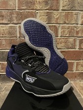 New 12.5 Adidas Dame 7 Extply Weber State Wildcats PE Black Purple GX3465 Men