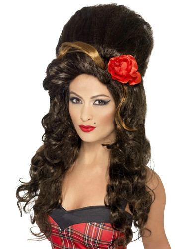 Amy winehouse wig rehab brown - amy,