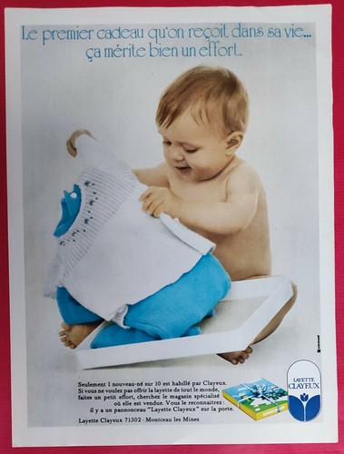 Press advertisement layette - press, advertisement:
