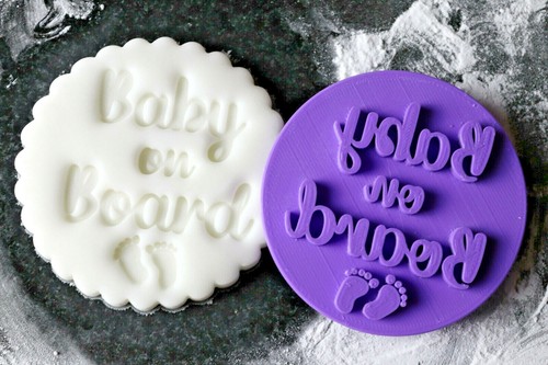 Baby board cookie - board, embosser