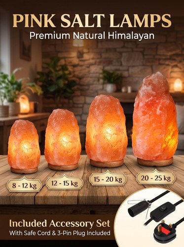 Natural salt lamp himalayan - salt,