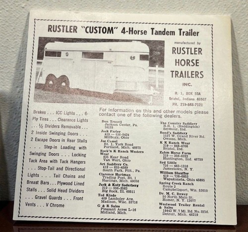Rustler horse trailers vintage - rustler,