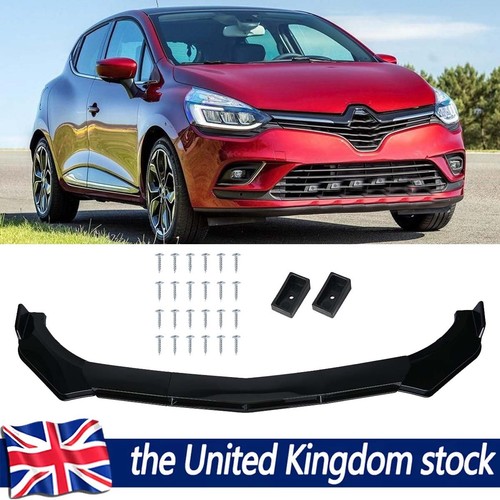 Gloss black front bumper lip - gloss,