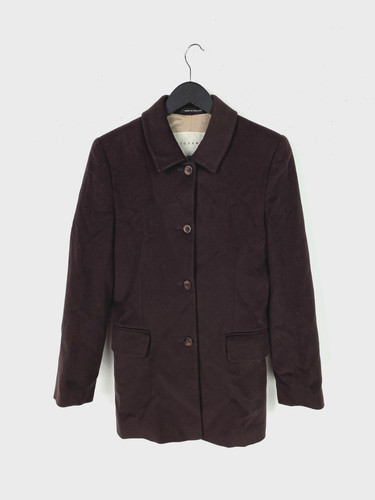 Jigsaw dark brown solid coat - solid,