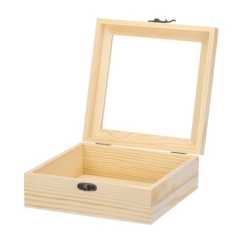 Unfinished wooden display - wooden,