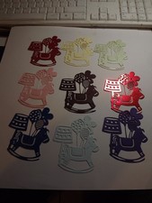 9 Die cuts Small Rocking horse