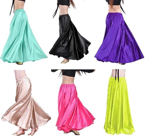 Women satin full circle swing - women,