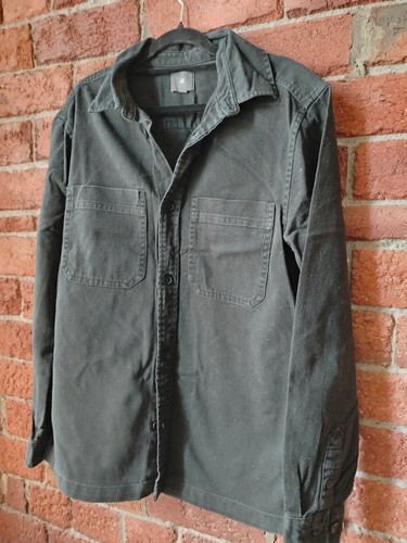 Mens black denim shirt - h&m,