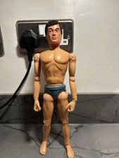Vintage Action Man Bpee Dark Flock. Nice Shape.