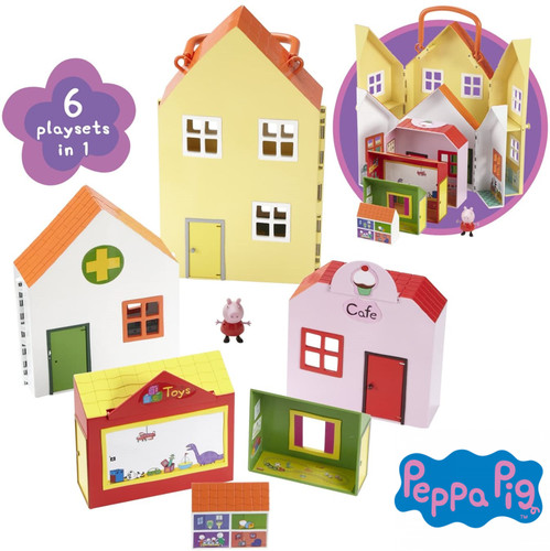 Peppa pig town playset - peppa,