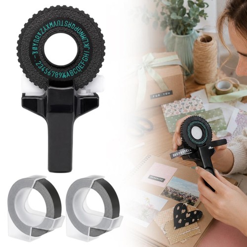 Manual embossing label - 3d,