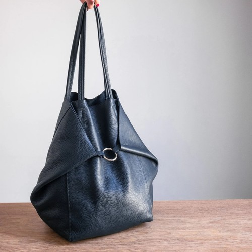 Geniune leather tote bag - leather,
