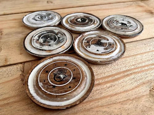 Wooden incense stick holder - wooden,