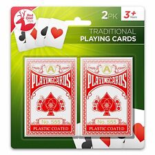 2Pack Playing Cards Traditional Plastic Coated Deck Professional Game