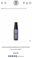 Neal's Yard Rejuvenating Frankincense Facial Oil 8ml
