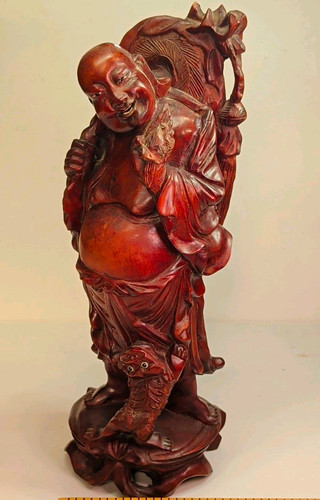 Wooden carved figure statue - carved,