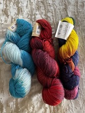 3 HANKS Yarn 100% Superwash