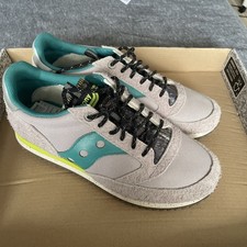 Saucony Originals Jazz 81 Trainers Sneakers Grey / Blue / Black RRP £90 - UK 8