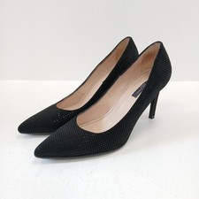 Alberto Zago Stiletto Shoes Women Size 39 UK6 Black RMF30-CAP