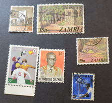 Zambia Zaire stamps mm used