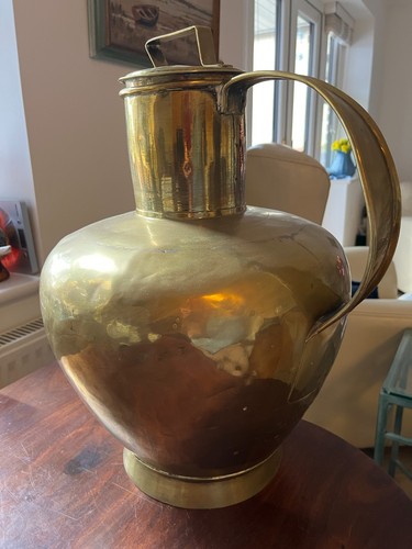 Large jug metal antique - metal, brass