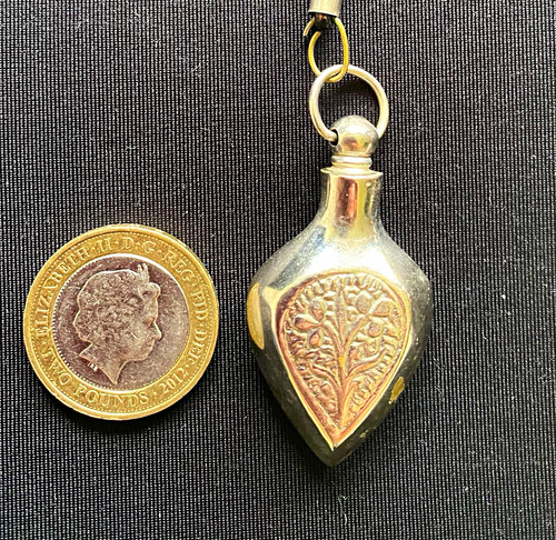 Mini silver tone metal - mini, perfume