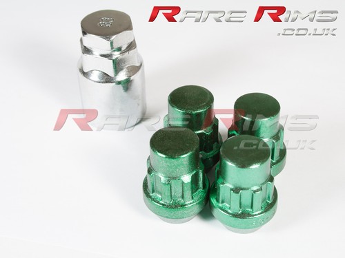 Green locking wheel nuts 4 - green, x