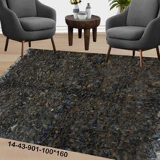 Luxury Leather Shag Rug - Modern Fluffy & Anti-Slip Area Carpet(Online AU)14-43