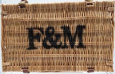 F&M Wicker Hamper Basket with