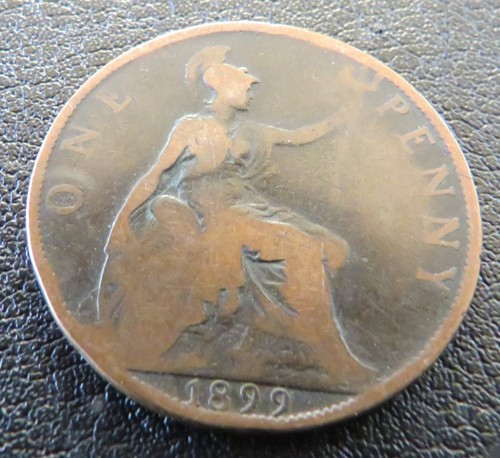 Queen victoria 1899 penny - queen,