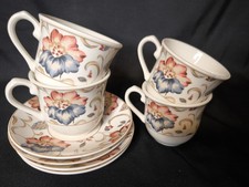 Churchill Jacobean Tea Cups And Saucers