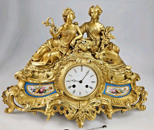 Antique bronzed porcelain - antique,