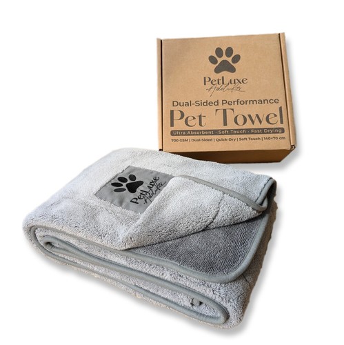 Petluxe drying dog towel - petluxe, large