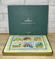 Cloverleaf Willow T Farm Farm Animals Set of 6 Placemats Cow Cat Goose Rabbit