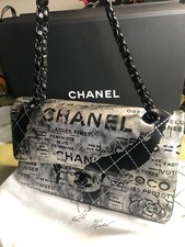 Chanel Medium Black & Silver