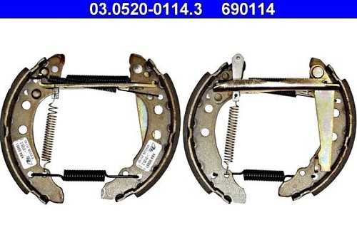 Brake shoe set ate - fits, vw