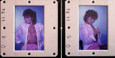 14 x 35mm Slides Vintage Glamour Model 1984 Photo Shoot with 1980s Styled Lady