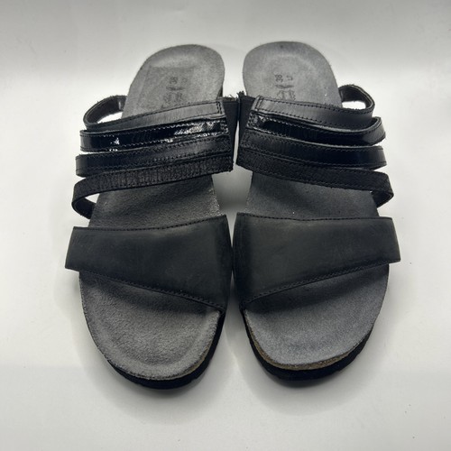 Naot peyton womens wedge black - naot,